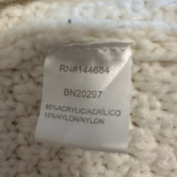 Little Mountain Women’s Elegant Cream Knit Open Front Cardigan w/Bow Accents SzM - Picture 4 of 9